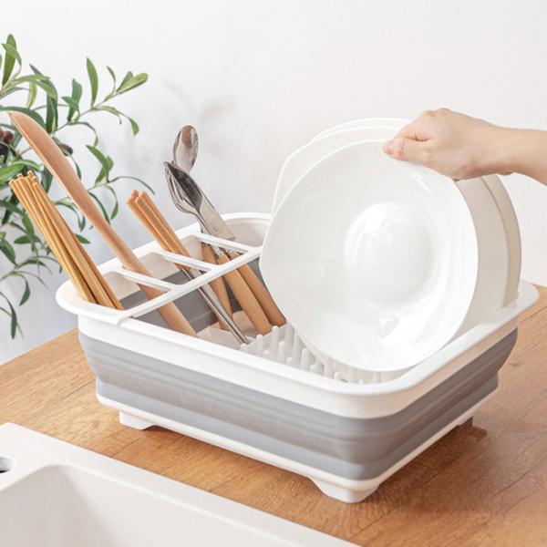 싱크대 폴딩 식기건조대 자바라 물빠짐 설거지통