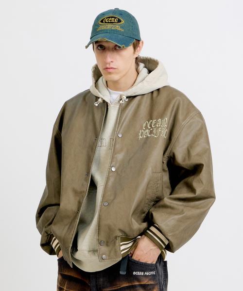 오션퍼시픽(OCEANPACIFIC)  LEATHER JACKET [2 COLOR] - 사이즈 & 후기 | 무신사