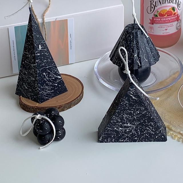 28도씨 오브제 오각뿔 세모 램프 도형 캔들 홈테이블 홈카페 소품 빈티지