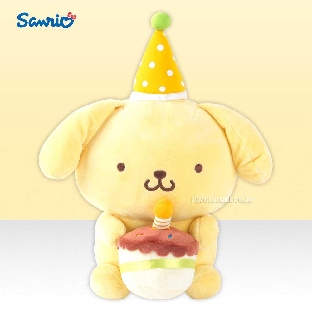 폼폼푸린 인형 대형 산리오 대형 인형 생일케이크 25cm
