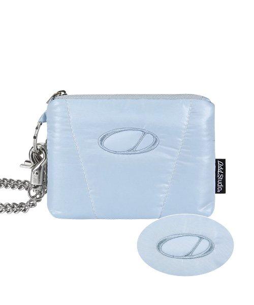 오드 시그니처 글로시 패딩 미니 체인백 - SKY BLUE