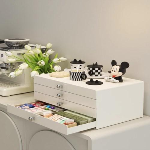 약통정리함 영양제 커피캡슐 보관함 서랍 철제 슬라이드 수납함 4단