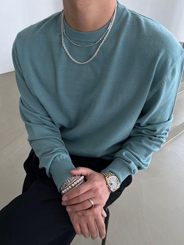 Plain perfect round knit(4color)