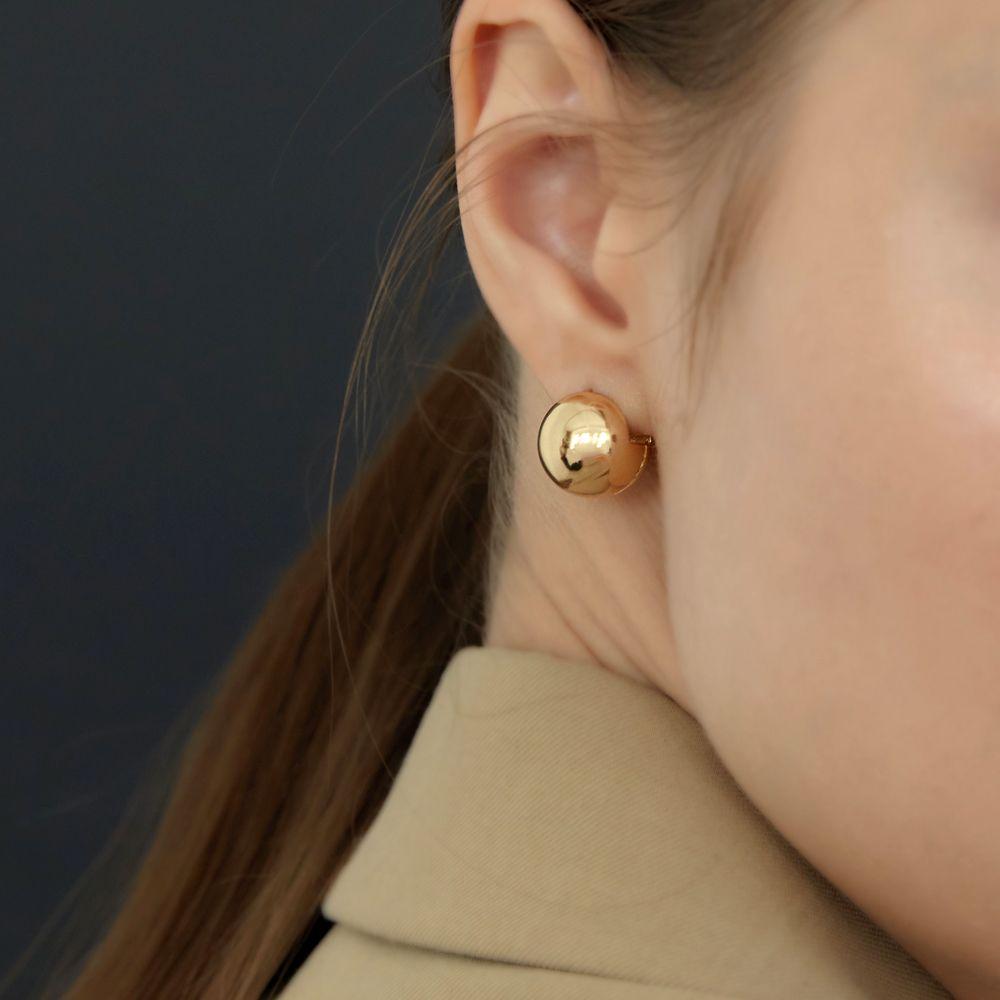 14mm ball touch earring