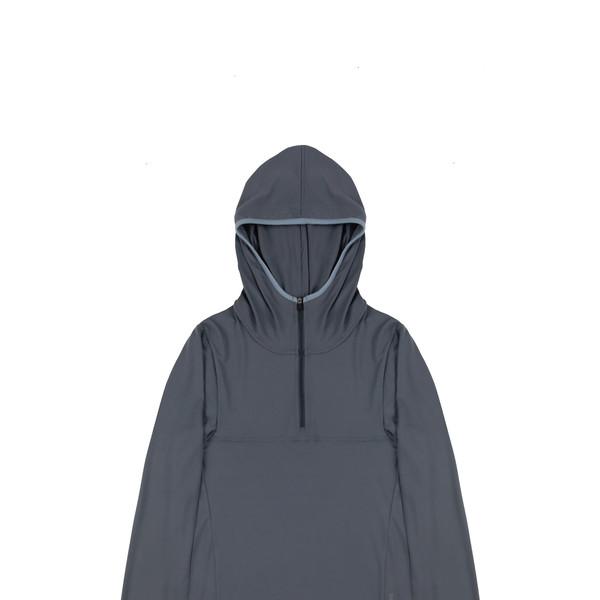 Half-zip Mesh Hood Sleeve