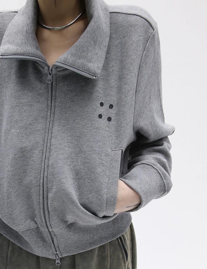 MYFUZZYKON 하이넥 스웨트 집업 (2color)