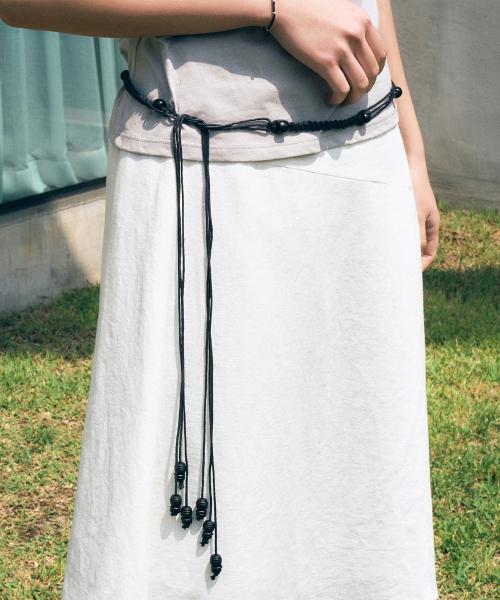 Twist Wood Belt (Black)