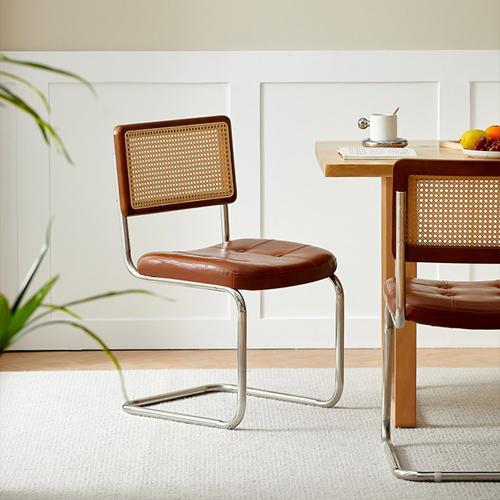 rattan wood retro chair [6color]