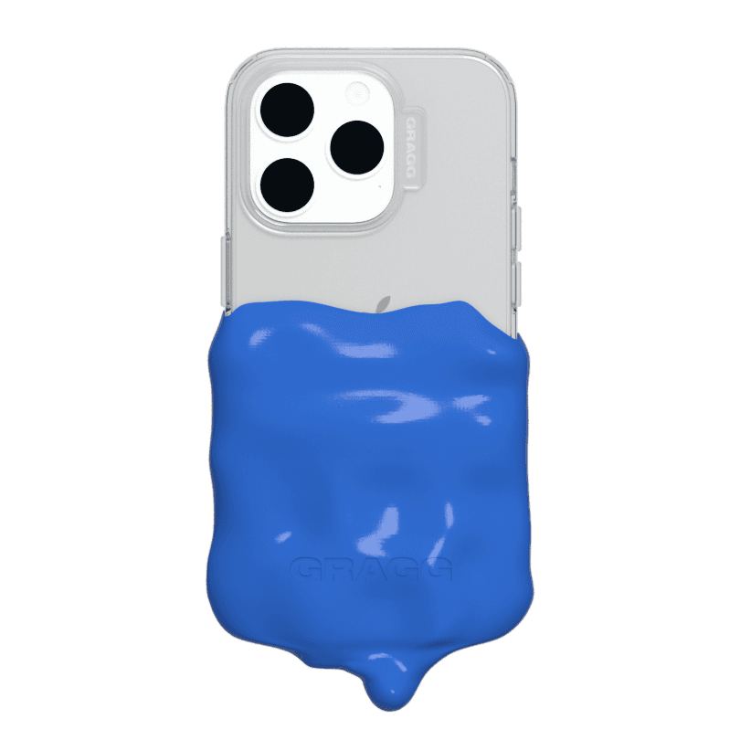 DOUBLE LAYERS CASE - CLEAR/LIGHT BLUE