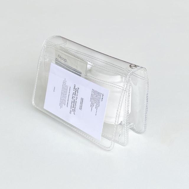 202hosil clear pvc card wallet