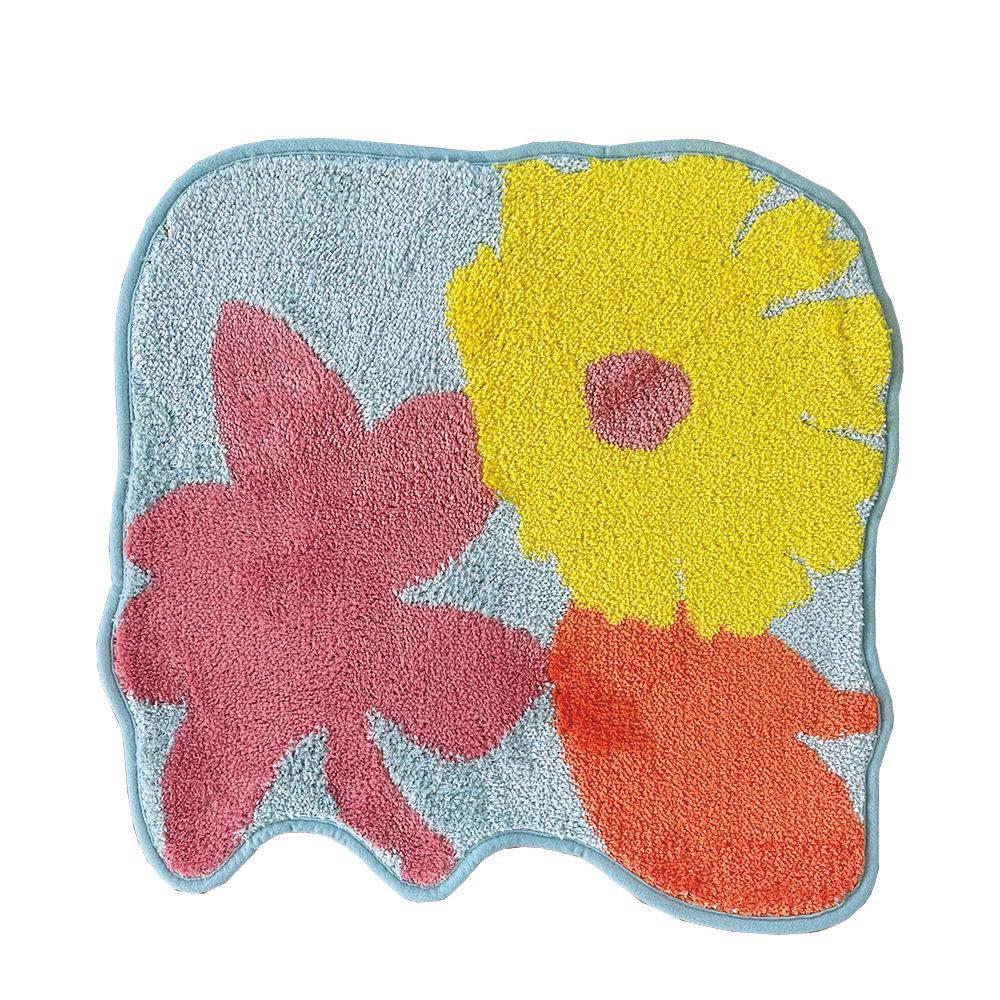 'Little Garden' bath mat - Mint