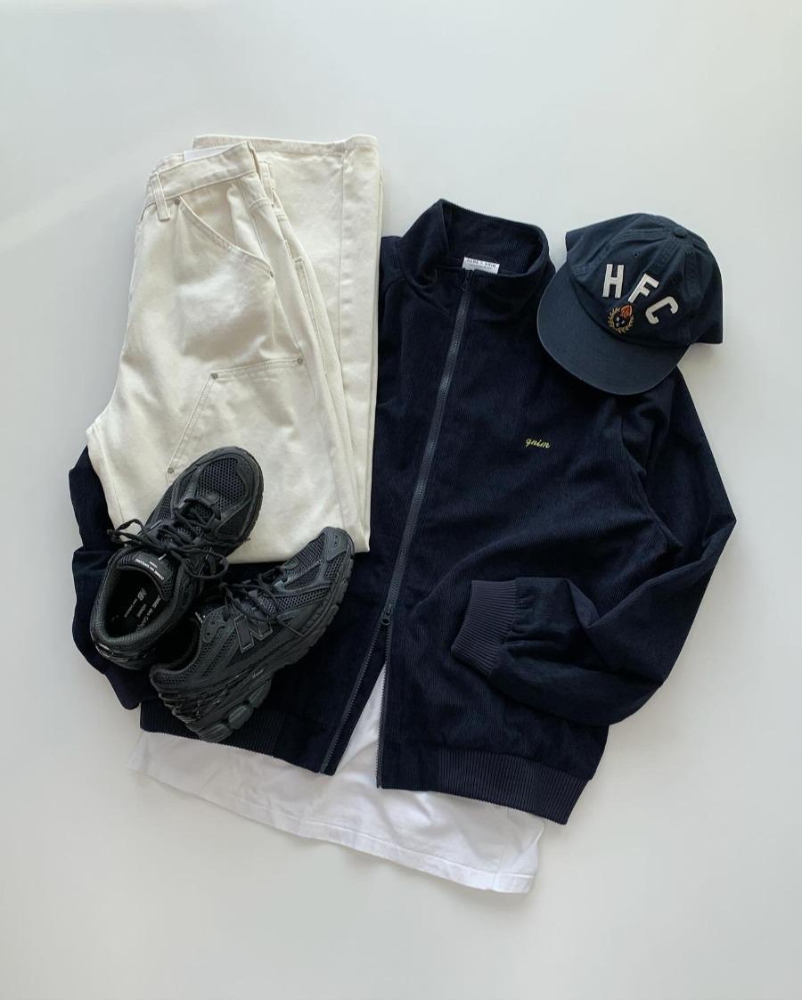 ac grim corduroy zip-up