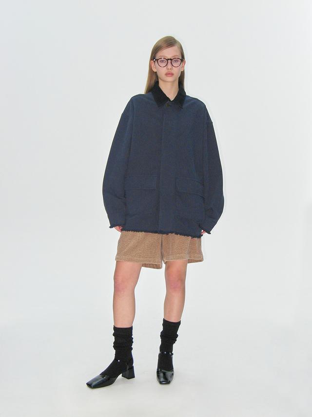 [PLZPROJECT]DUSTY DESTROYED JACKET, NAVY