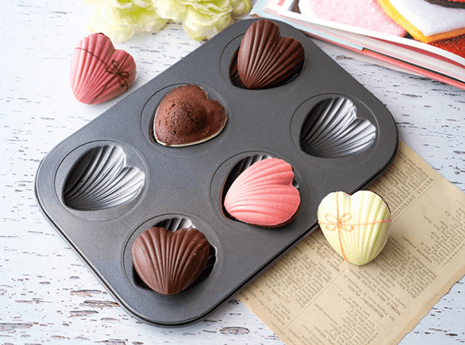 실리콘코팅 하트 마들렌 티그레 틀 빼빼로 데이 만들기