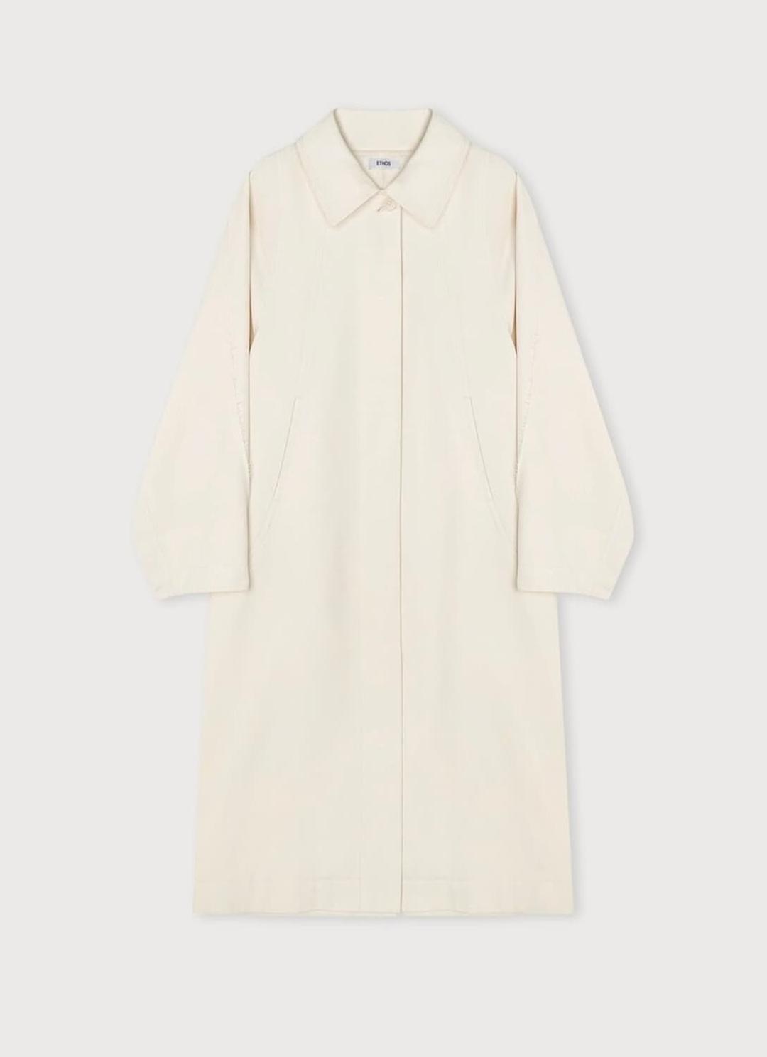 ETHOS/ TWILL SATIN COAT (검정) | 후루츠패밀리