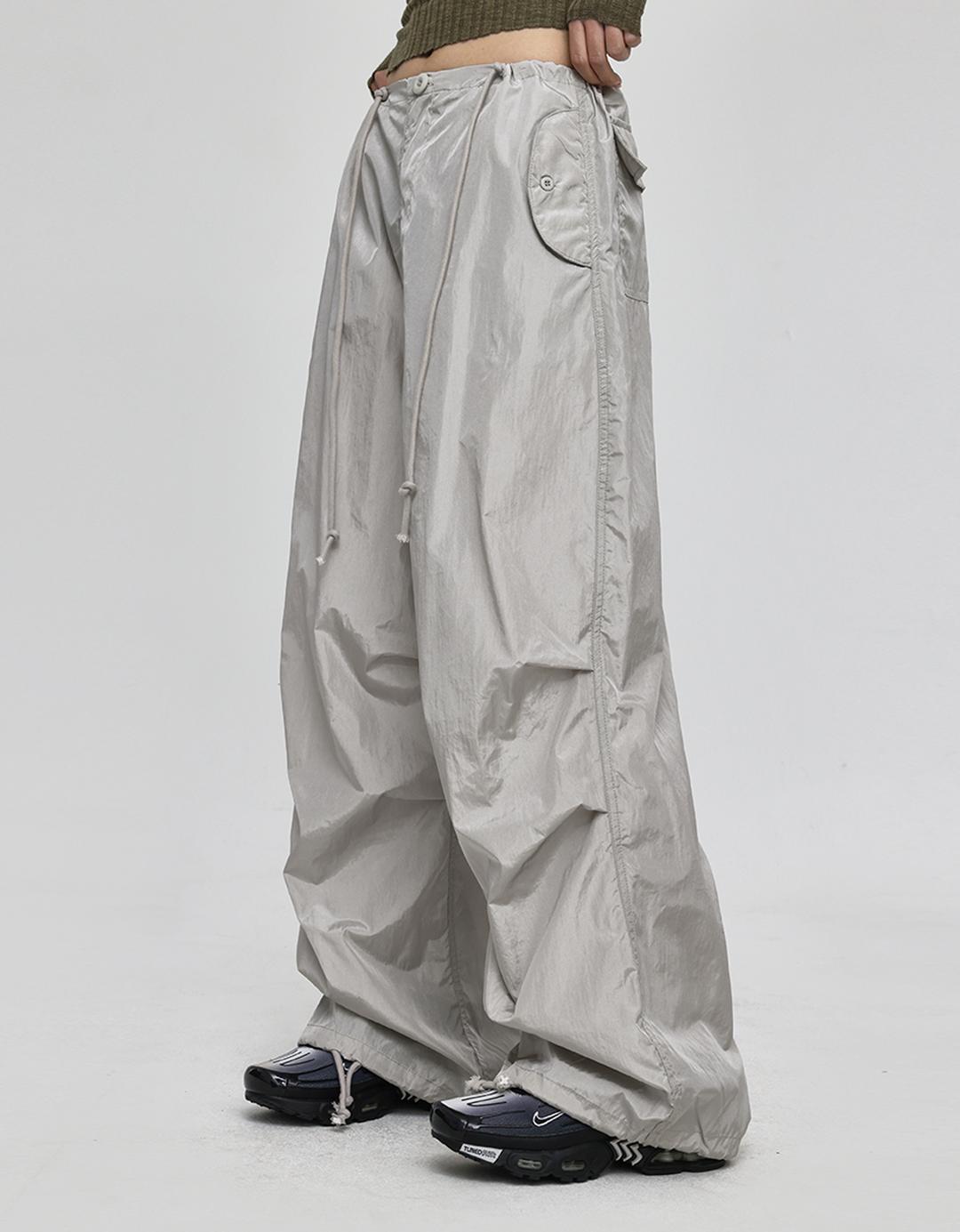 버쿨란 핀턱 나일론팬츠