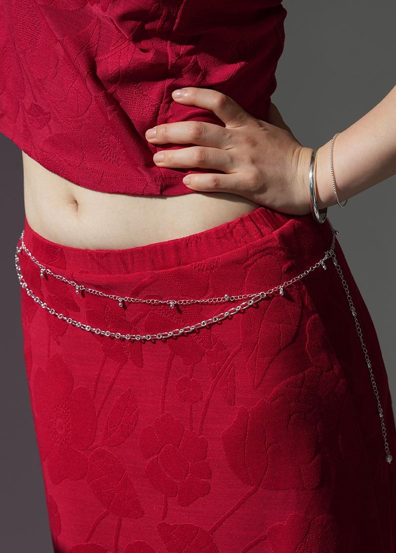 [N741] 담수진주 벨트 체인 목걸이 시선