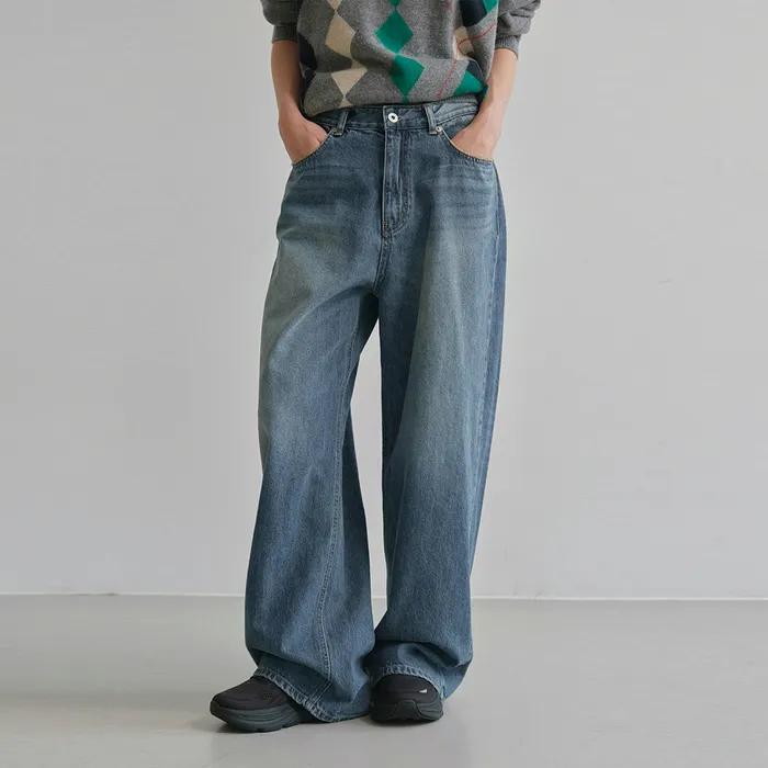 [3차/예약배송] [기장선택] Boy loose denim (vintage blue)