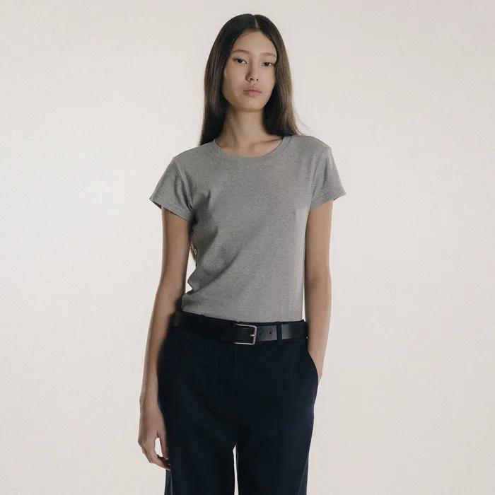CLASSICAL TOP_MELANGE GRAY