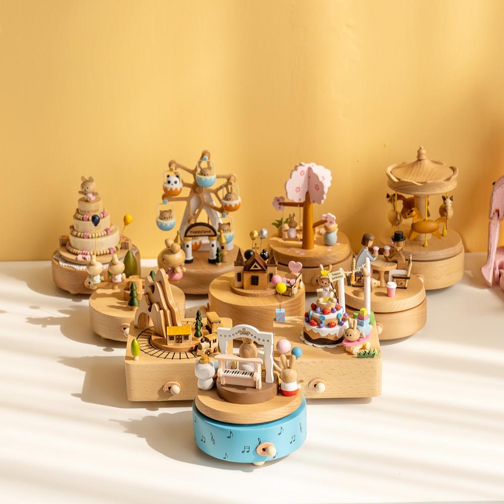 어리롭다 뮤직박스 우드 오르골 칙칙폭폭 기차여행