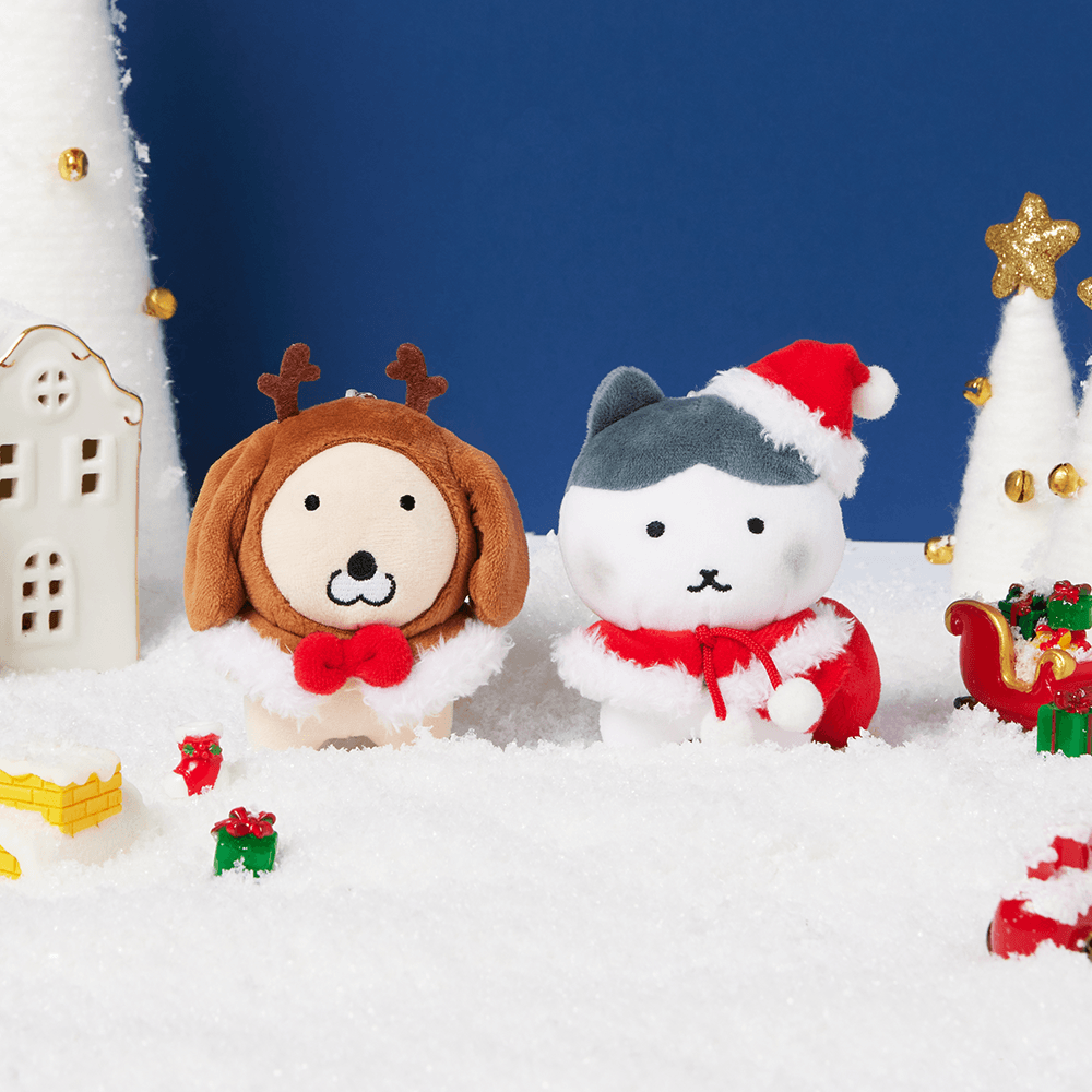 [수북즈] 메리수북스마스 누렁, 탱고 인형키링 2종