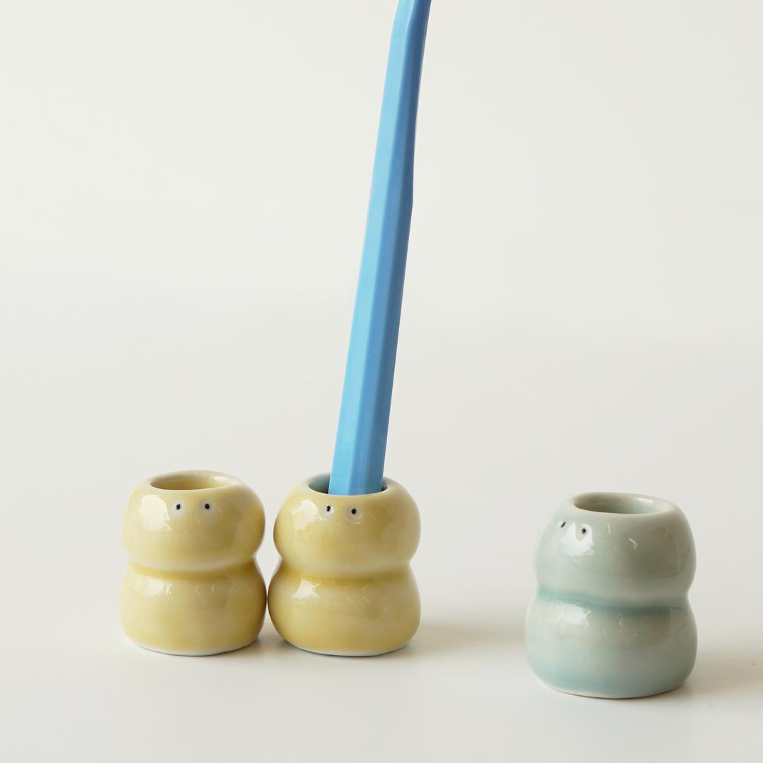 레이지버그 칫솔꽂이 홀더 옐로우, 그레이 택1