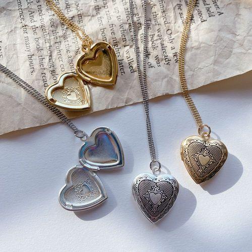 [무배+특가]길이조절가능! 로켓체인 오픈 하트 목걸이