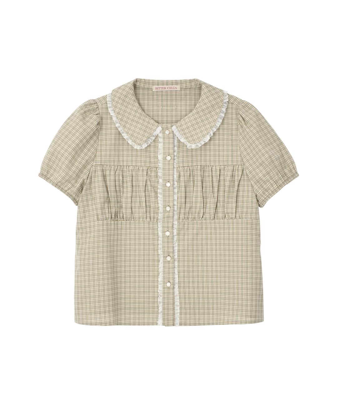Earl Puff Blouse-Green