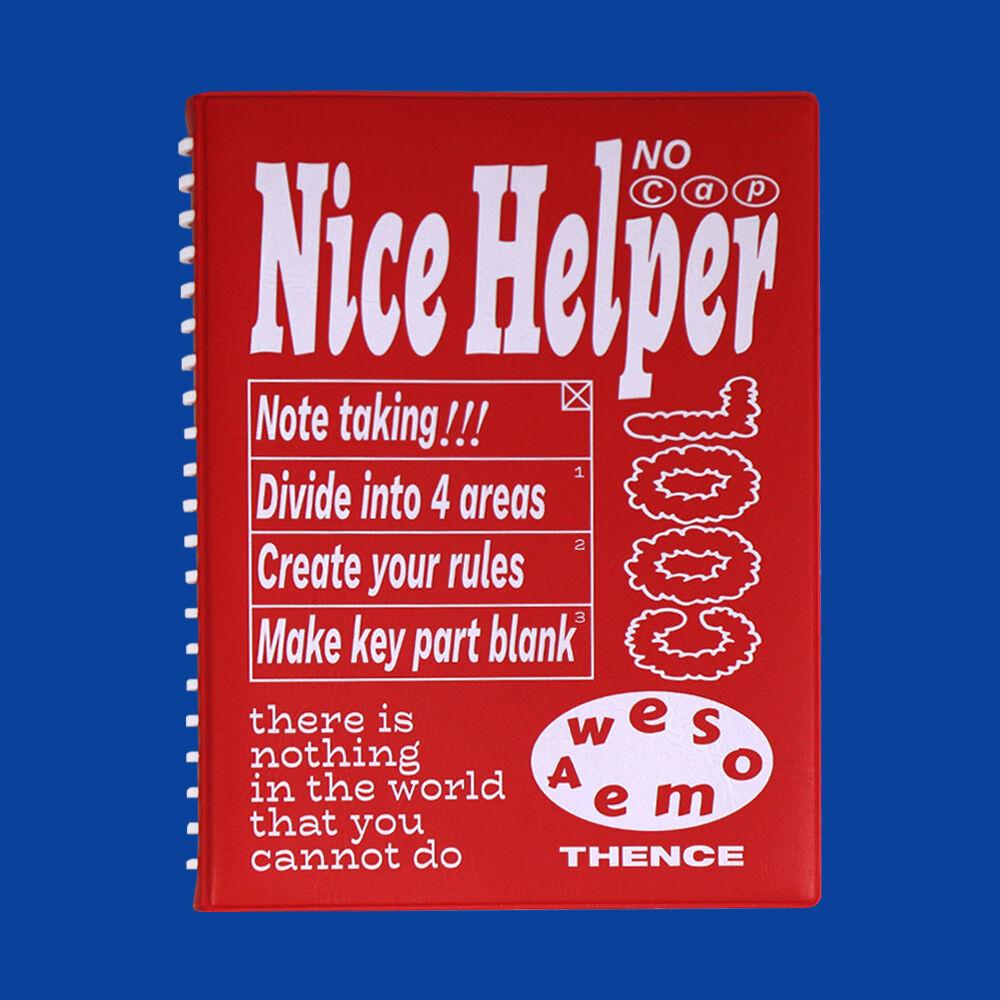 LOOSE LEAF BINDER NOTE_NICE_RED