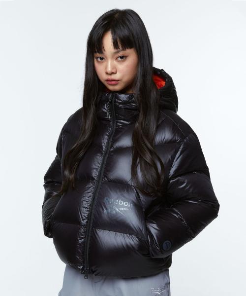 펌프 크롭 다운 자켓(W) - 블랙