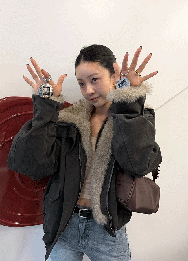 [2온스] Della shearing jacket (2color)