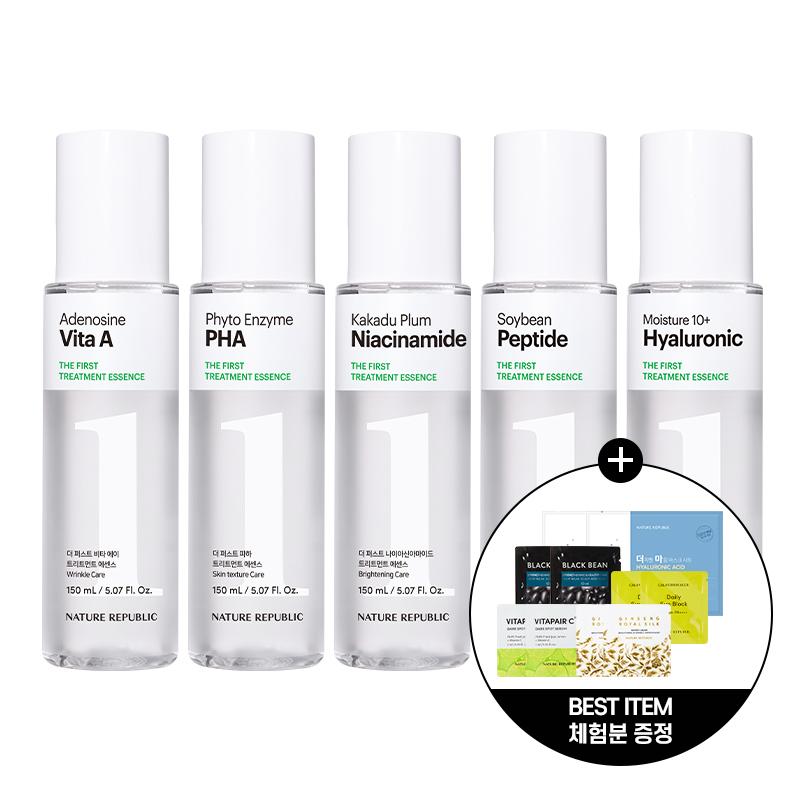 [탄력] 더 퍼스트 펩타이드 트리트먼트 에센스 + 베스트 5종 체험분