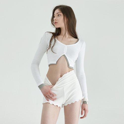 줄리아 골지 롱슬리브 DEVI-T0092-화이트