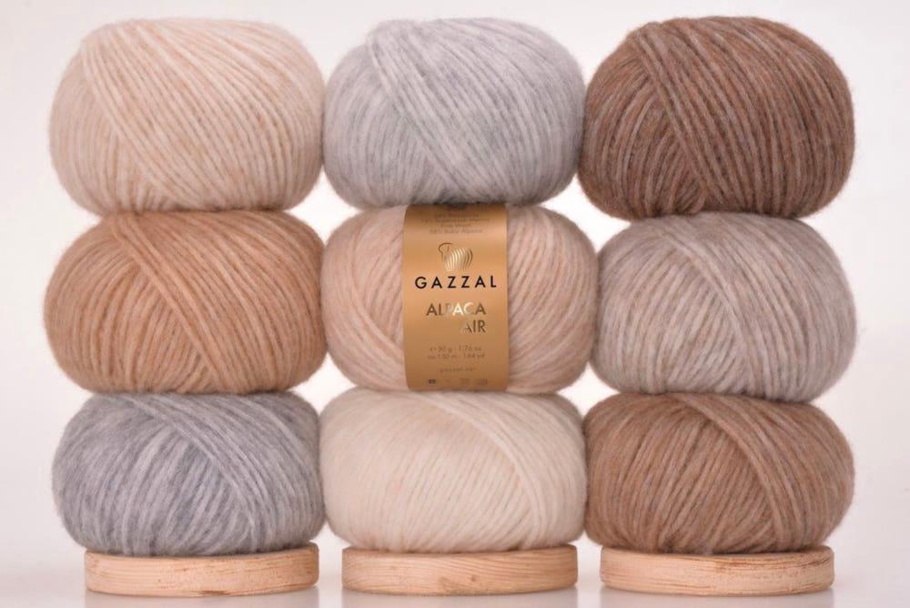 가잘 알파카 에어 / 에어울 알파카실 튜브사 메리노실 목도리실 니트뜨기좋은실 아주부드러운실