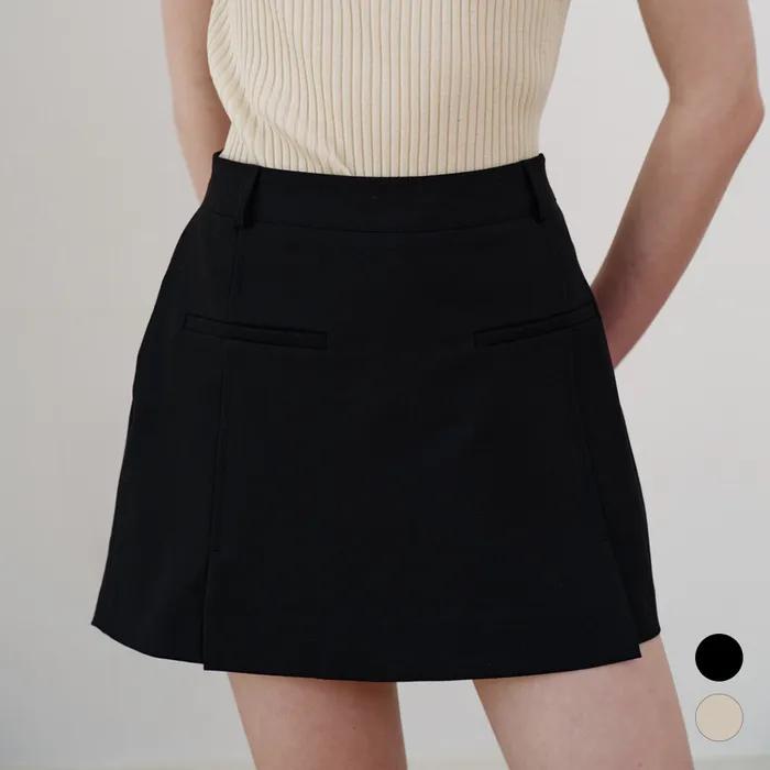 comos 1091 fake mini skirt pants (2color)