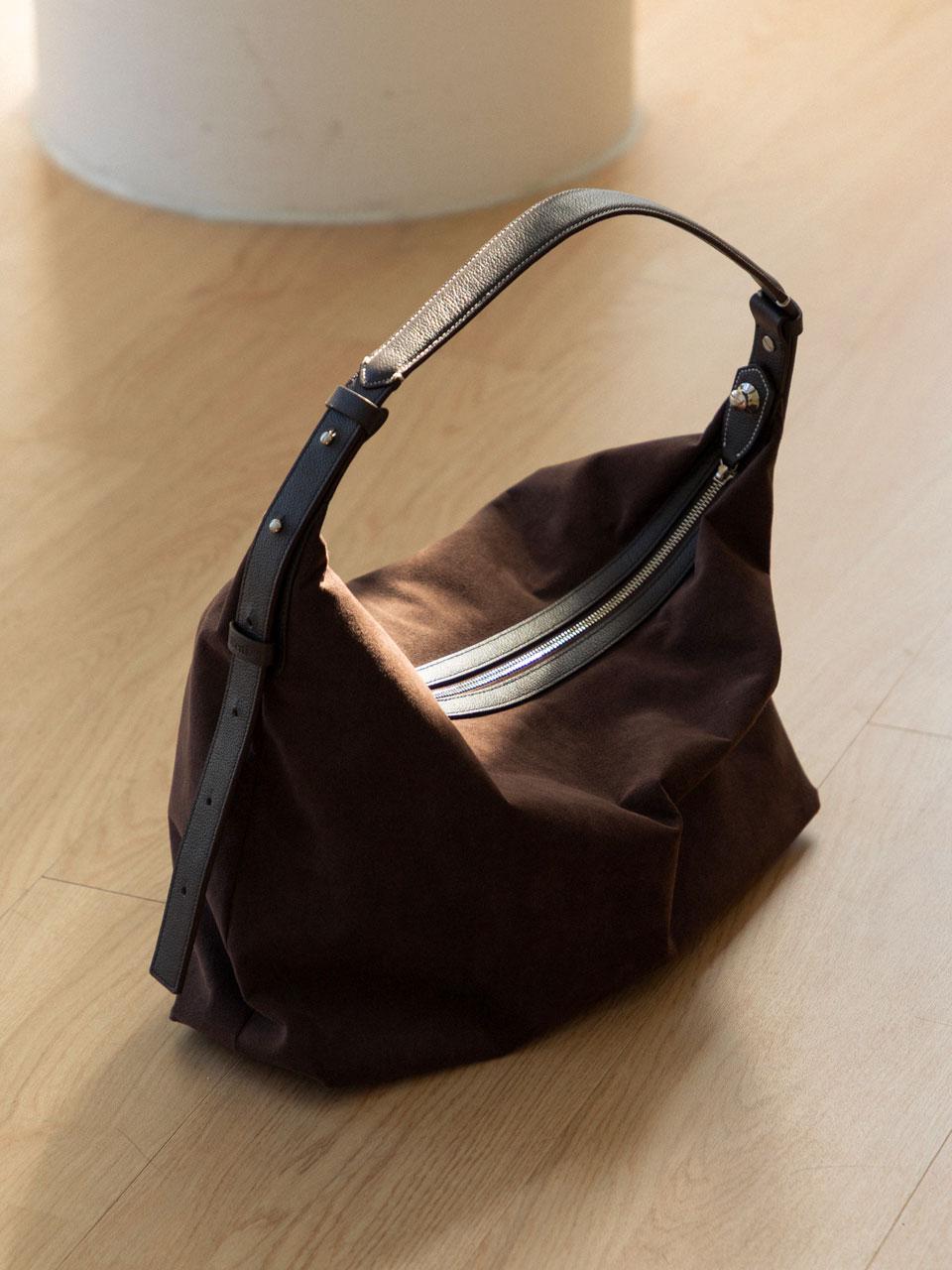 Serene Airy Bag_Suede Brown