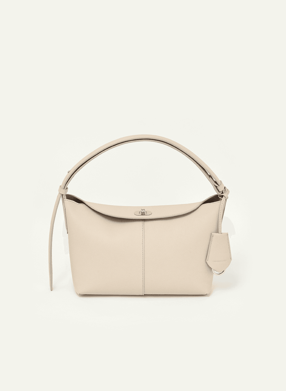 Clouet Flap Leather Tote Bag Ivory