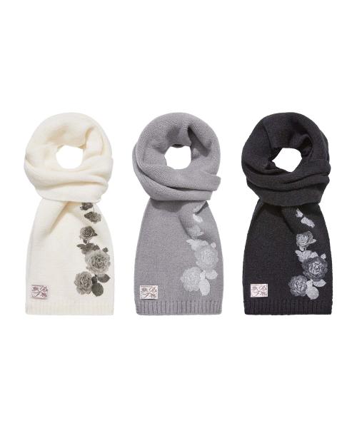 센티멘탈 로즈 그래픽 머플러 (3 Color)