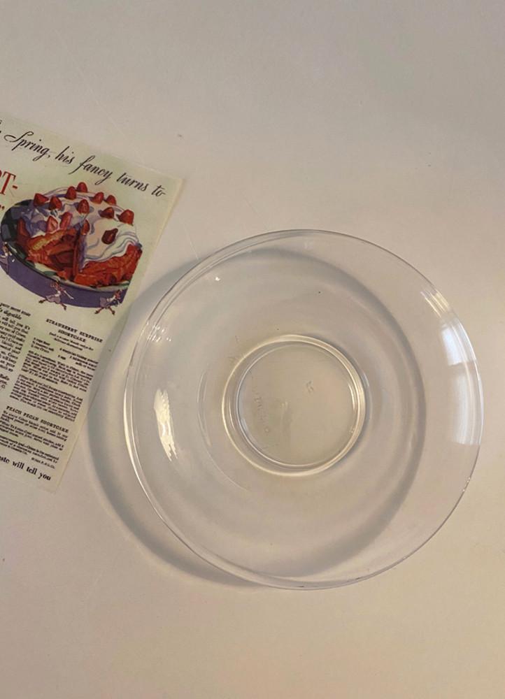 캔들 홀더 빈티지 유리 받침대 접시 코스터 선물