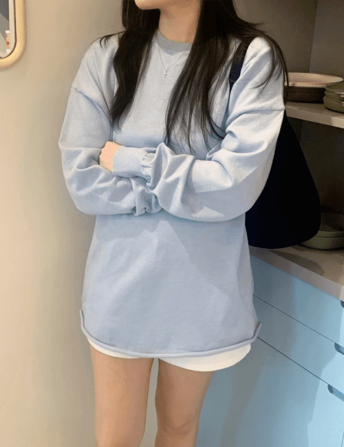 러체 Romance long knit 소라 루즈핏 롱 니트