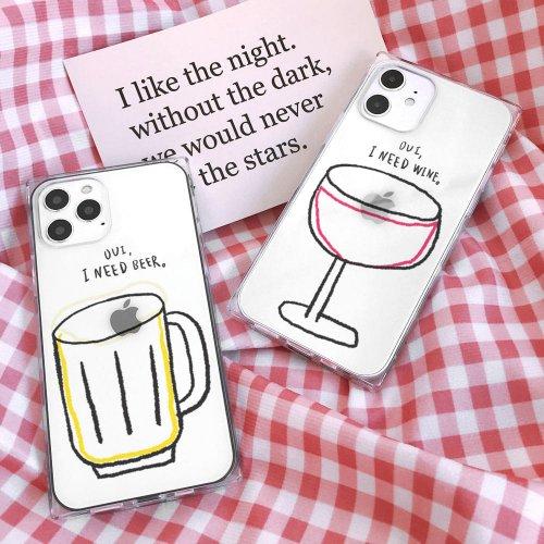 샤이드로잉크럽 술한잔해 아이폰큐브케이스