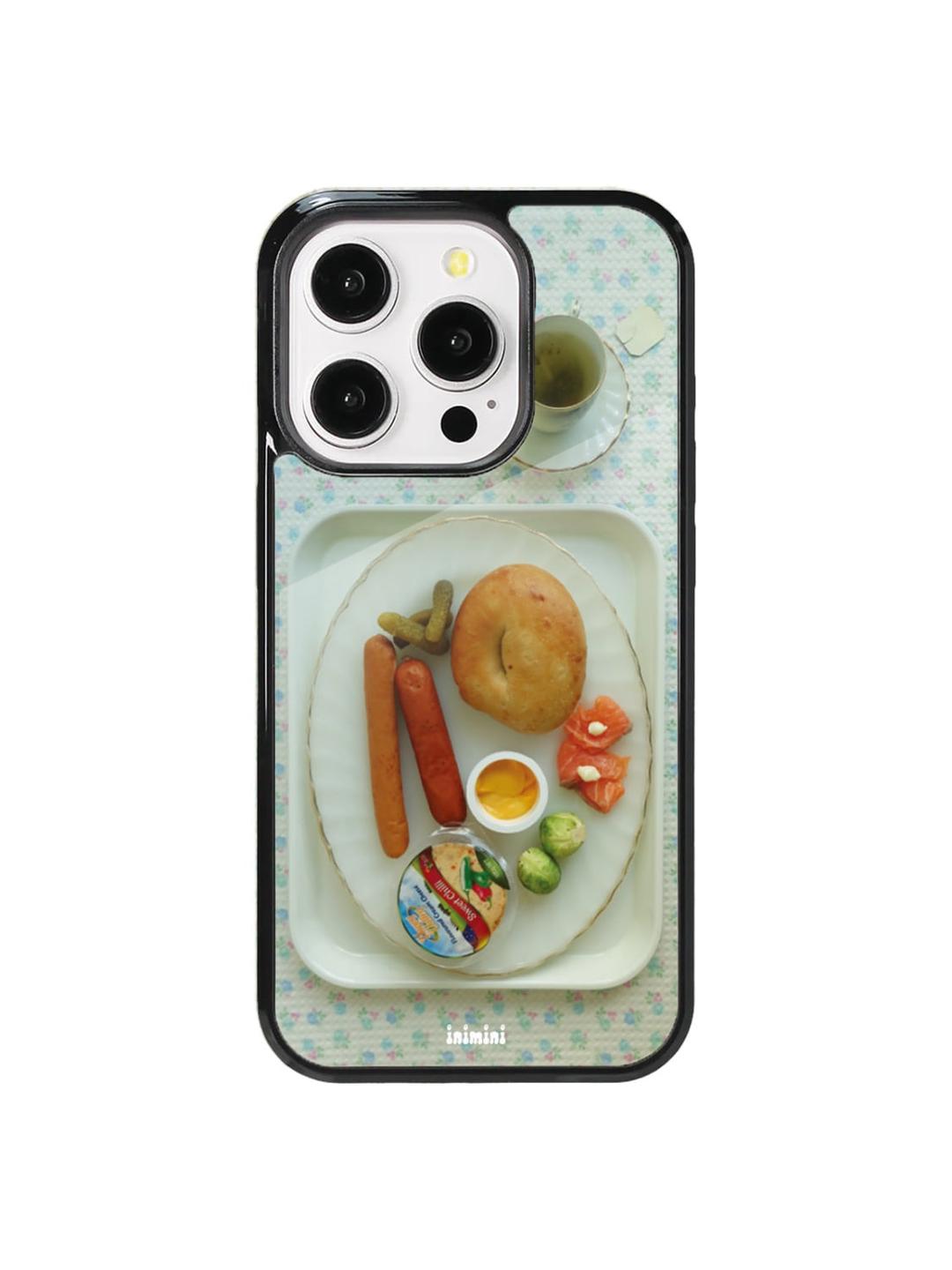 onion cheese sausage glass bumper case (magsafe)