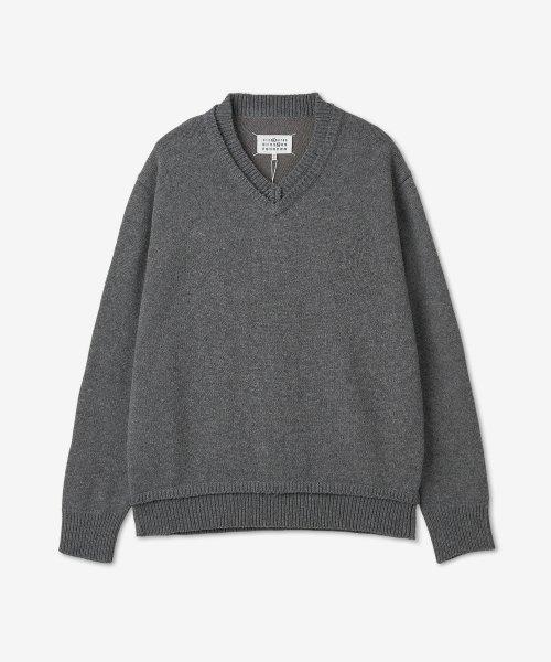 메종 마르지엘라(MAISON MARGIELA) 브이넥 니트 - 앤트러사이트 / SI1GP0002S18064860F - 사이즈 & 후기 | 무신사