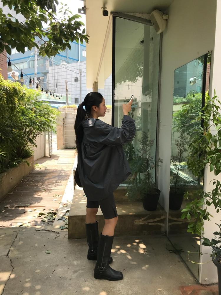 hashish 셔링 레인셔츠 (2col)