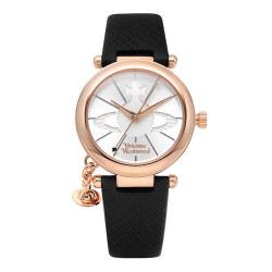 공식수입 AS가능 비비안웨스트우드시계 VIVIENNEWESTWOOD VV006RSBK Orb 여성용 가죽시계