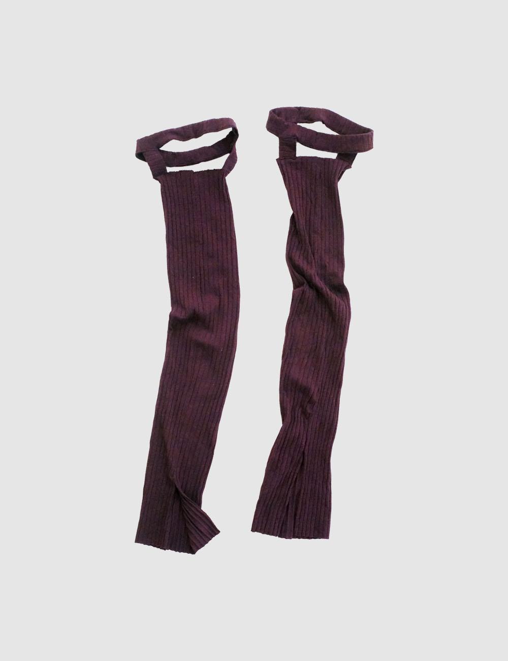 Ribbed warmer, purple