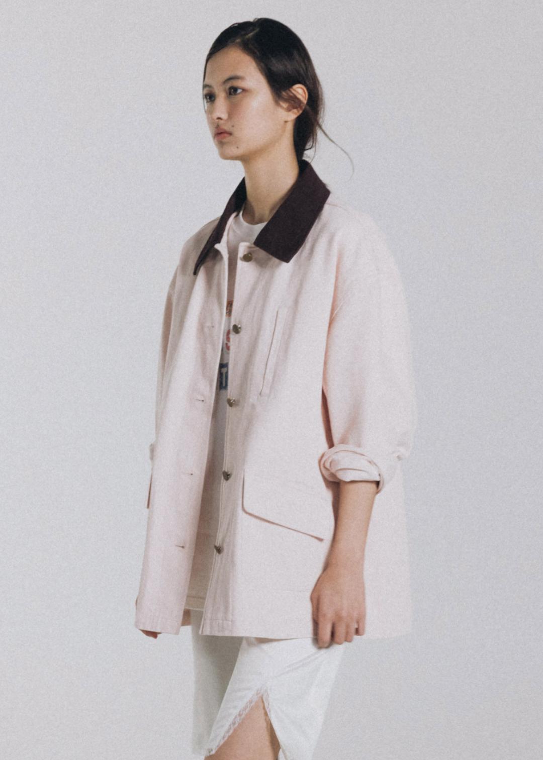 Corin half jacket (light pink)