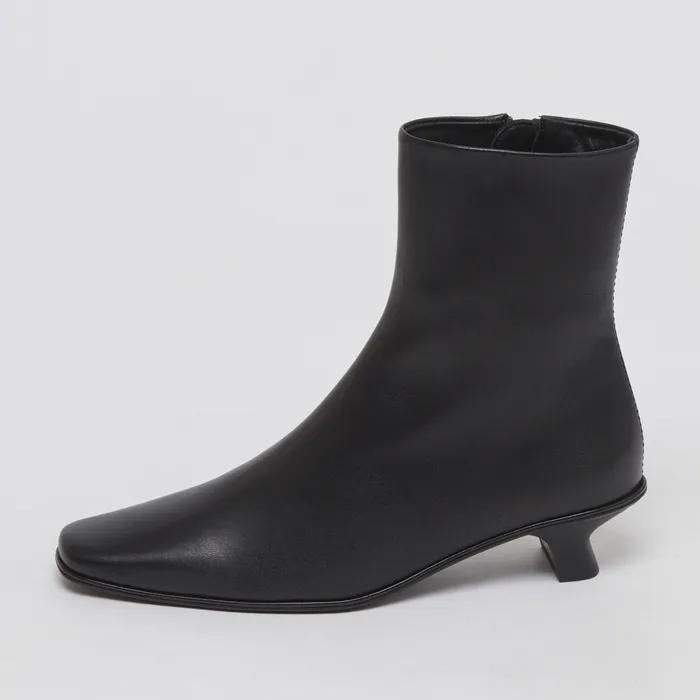 Curve ankle boots(Deep sleep)