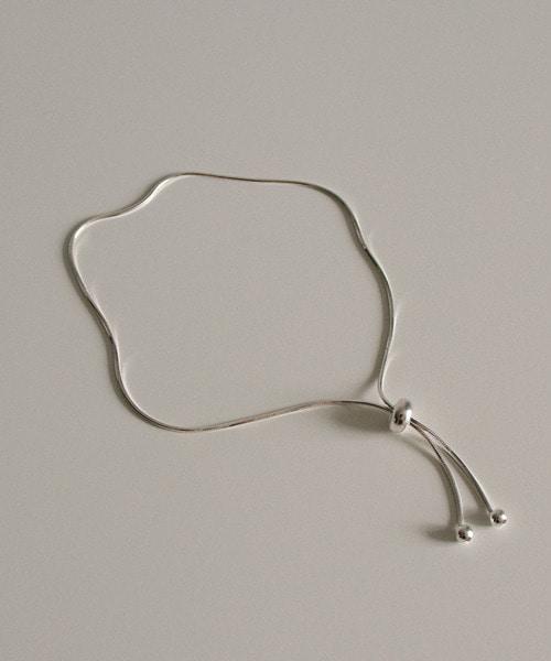 (silver92.5) sner 슬림 스네이크 체인 팔찌