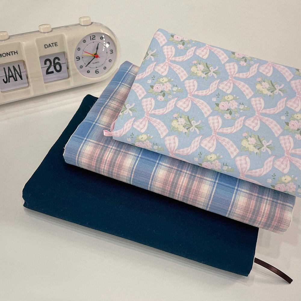 푹신한 패브릭 북커버 블루 핸드메이드 책커버 북파우치